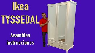 Instrucciones de montaje del armario Ikea TYSSEDAL [upl. by Weiman660]