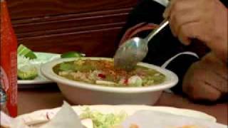 How to eat Pozole mexican soup [upl. by Leunam]