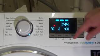 How to tip 15  Activate and Deactivate Sound on Samsung Ecobubble Washing Machine [upl. by Yehtomit]