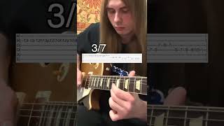 Mayhem  Freezing Moon Guitar Solo Cover With Tabs [upl. by Shig97]