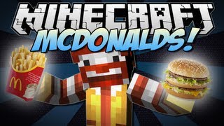 Minecraft  McDONALDS Eat McDonalds in Minecraft  Mod Showcase 162 [upl. by Hepza88]