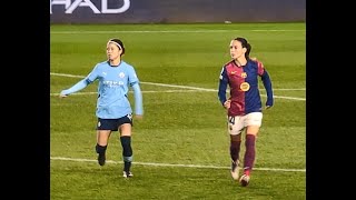 20241009 UWCL観戦 Man City 2 Barcelona 0 Man City 欧州王者バルサに勝利 気迫の長谷川唯選手 Part 2 [upl. by Birkner]