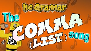 The Comma for Lists Song  MC Grammar 🎤  Educational Rap Songs for Kids 🎵 [upl. by Norab]