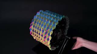 exCHOCHIN shape and texture changing cylindrical interface with deformable origami tessellation [upl. by Uno]