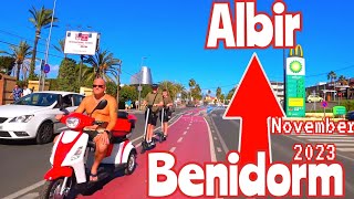 Benidorm  Albir in November 2023 drive tour 4K [upl. by Tamqrah]