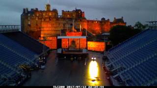 Edinburgh Castle Concerts 2017 load in timelapse long version [upl. by Irtimid]