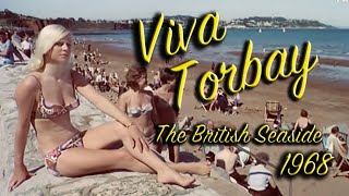 Vive Torbay  Travelling to the British Seaside 1968  British Pathé [upl. by Oberheim245]