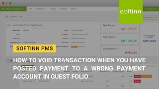 OBSOLETE How to Void Transaction when FO Posted Wrong Payment to Wrong Account Hotel PMS [upl. by Netsrik]