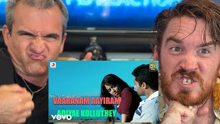 Vaaranam Aayiram  Adiye Kolluthey Video Song  Harris Jayaraj  Suriya REACTION [upl. by Edrock]