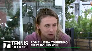 Lesia Tsurenko Talks About Her First Round Win And Her Appreciation For Italy  Rome First Round [upl. by Chitkara]