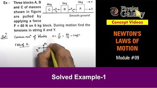 Class 11 Physics  Newtons Laws of Motion  9 Solved Example1 on Newtons Laws of Motion [upl. by Assirehs33]