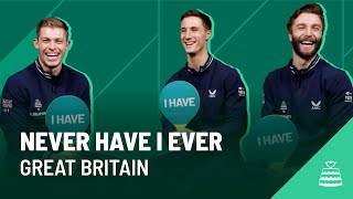 NEVER HAVE I EVER  GREAT BRITAIN  Davis Cup by Rakuten Finals 2021 [upl. by Srevart]