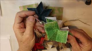 Craft with Me Lets make a folded star ornament pinterest starburst Ornaments christmas [upl. by Kcinnay892]