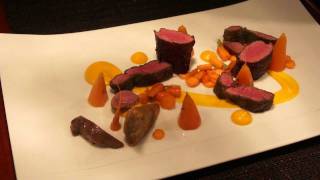 Plating Hare with Carrots at LAutre Pied London with Andy Mcfadden [upl. by Ayinat]