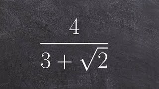 Learn how to rationalize the denominator with a binomial and radical [upl. by Merle]