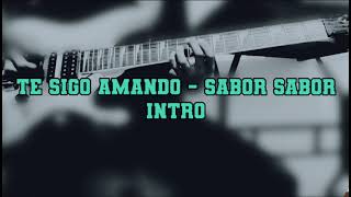 Te Sigo Amando  Sabor Sabor Intro guitarra [upl. by Oalsecnew176]