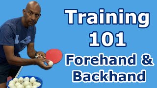 Training 101  Forehand amp Backhand Counterhit  Table Tennis  PingSkills [upl. by Esch]