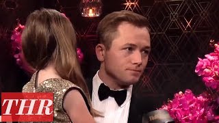 2020 Golden Globes Official Aftershow with Winner Taron Egerton  THR [upl. by Ahsiak]