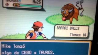 como atrapar a tauros pokemon rojo fuego [upl. by Mimajneb425]