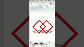 How to Design shadow rectangle logo in Coreldrawlogodesign coreldesigndrawing shortsartlogo [upl. by Aihsital805]