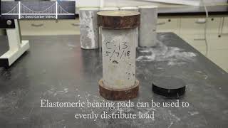 Concrete Cylinder Compression Test ASTM C39 [upl. by Nafri]