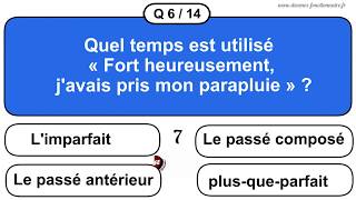 QCM Français  N°3  14 questions dannales Concours de la fonction publique  Quiz Francais Audio [upl. by Siegel147]