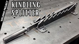 Making a Kindling splitter mount on a Tree [upl. by Alenoel]