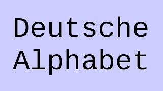 Deutsch Das Alphabet  Deutsch  Grammatik und Rechtschreibung [upl. by Ysiad]