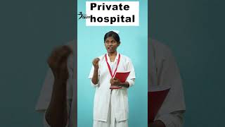 Private Hospita Vs Government Hospital  Sharmi Comedy  Lets Dance Comedy Shorts [upl. by Aillicsirp]