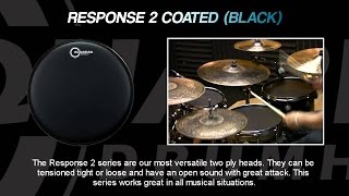 Aquarian Drumheads Soundtest  Aquarian Response 2 Black [upl. by Adnohsed]