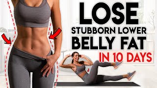 LOSE BELLY FAT in 10 Days lower belly  8 minute Home Workout [upl. by Heiskell]