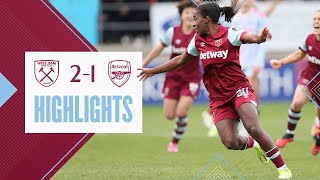 West Ham 21 Arsenal  Comeback Secures Historic Win Over Arsenal  Womens Super League Highlights [upl. by Lesley]