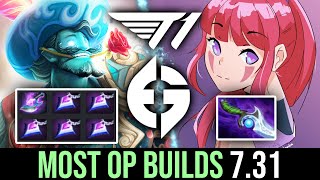 MOST OP BUILDS in 731 — EG vs T1 Mid vs Carry [upl. by Jonie249]