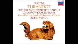 Giacomo Puccini quotTurandotquot Sutherland Pavarotti Caballé Ghiaurov Krause Mehta 1973 CD I [upl. by Cassaundra]