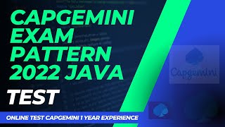 Capgemini Exam Pattern for Java  Online Test  Insights from a 1Year Experienced Candidate [upl. by Tricia]