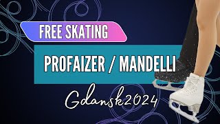 Elisabetta PROFAIZER  Matteo Libasse MANDELLI ITA  Junior Pairs Free Skating  Gdansk 2024 [upl. by Rondi410]