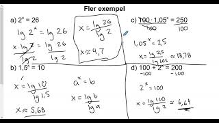 Matematik 2b Exponentialekvationer [upl. by Lombardi]