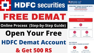 HDFC Securities Demat Account Opening Online 2023  How To Open Demat Account in HDFC Full Guide [upl. by Tricia]