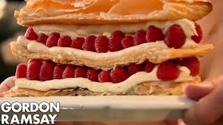 Raspberry Millefeuille Gordon Ramsay [upl. by Oisangi]