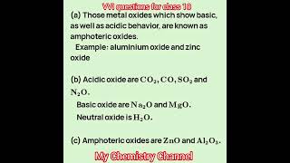 What Is Amphoteric Oxide Explain With Example [upl. by Hermon]