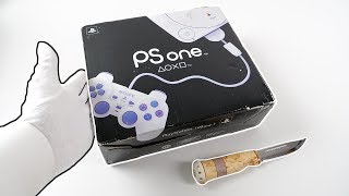 PSone Console Unboxing Sony PlayStation 25th Anniversary [upl. by Suiradal87]