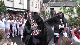 Padstow May Day Celebrations 2017 The Obby Osss ending the day around the Maypole [upl. by Holofernes]