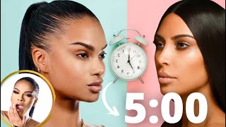 JE VIS LA MORNING ROUTINE DE KIM KARDASHIAN  elle abuse   YEUX ÉBÈNES [upl. by Sybilla800]