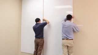 How to Install Removable Whiteboard Panels [upl. by Eiramanad]