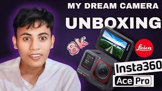 MY DREAM CAMERA INSTA 360 ACE PRO  UNBOXING INSTA 360 ACE PRO 📸 [upl. by Lamond]