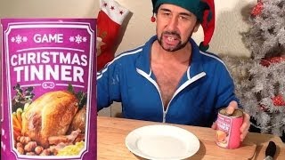 Christmas Tinner Review  Christmas dinner in a can [upl. by Ahsiela]