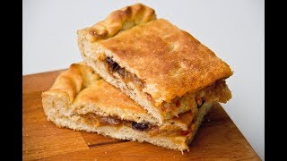 FOCACCIA RIPIENA CON LA CIPOLLA  ricetta pugliese perfetta [upl. by Enilraep]