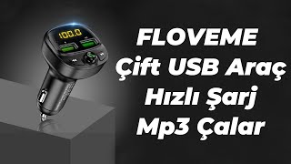 FLOVEME 34A Çift USB Araç Hızlı Şarj Bluetooth FM Mp3Çalar [upl. by Scottie]