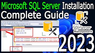 How to Install Microsoft SQL Server amp SSMS on Windows 1011  2023 Update  Complete guide [upl. by Oswald]