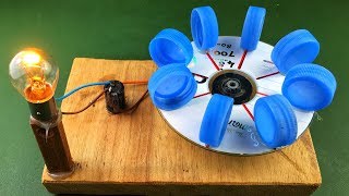 Electric Power Free Energy Generator With DC Motor 100 New Experiment Science Project at Home [upl. by Lesig]